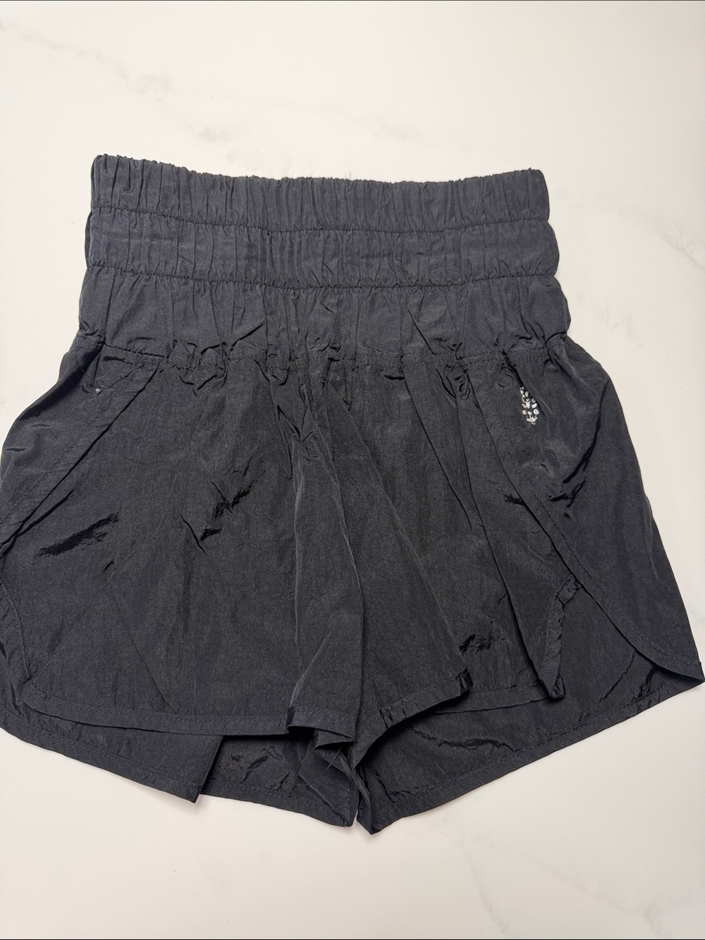 Free People High-Waist Black Women’s Athletic Shorts